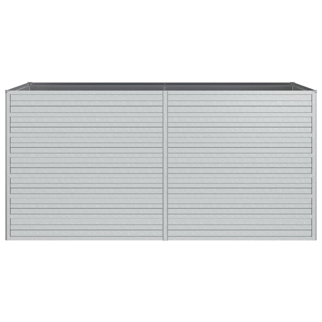 vidaXL Garten-Hochbeet 160x80x77 cm Verzinkter Stahl Silbern