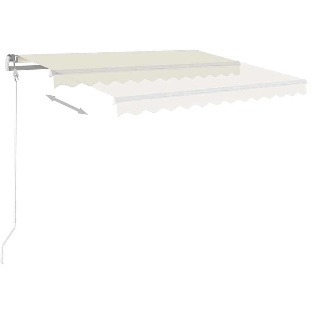vidaXL Markise Automatisch Einziehbar 300x250 cm Creme
