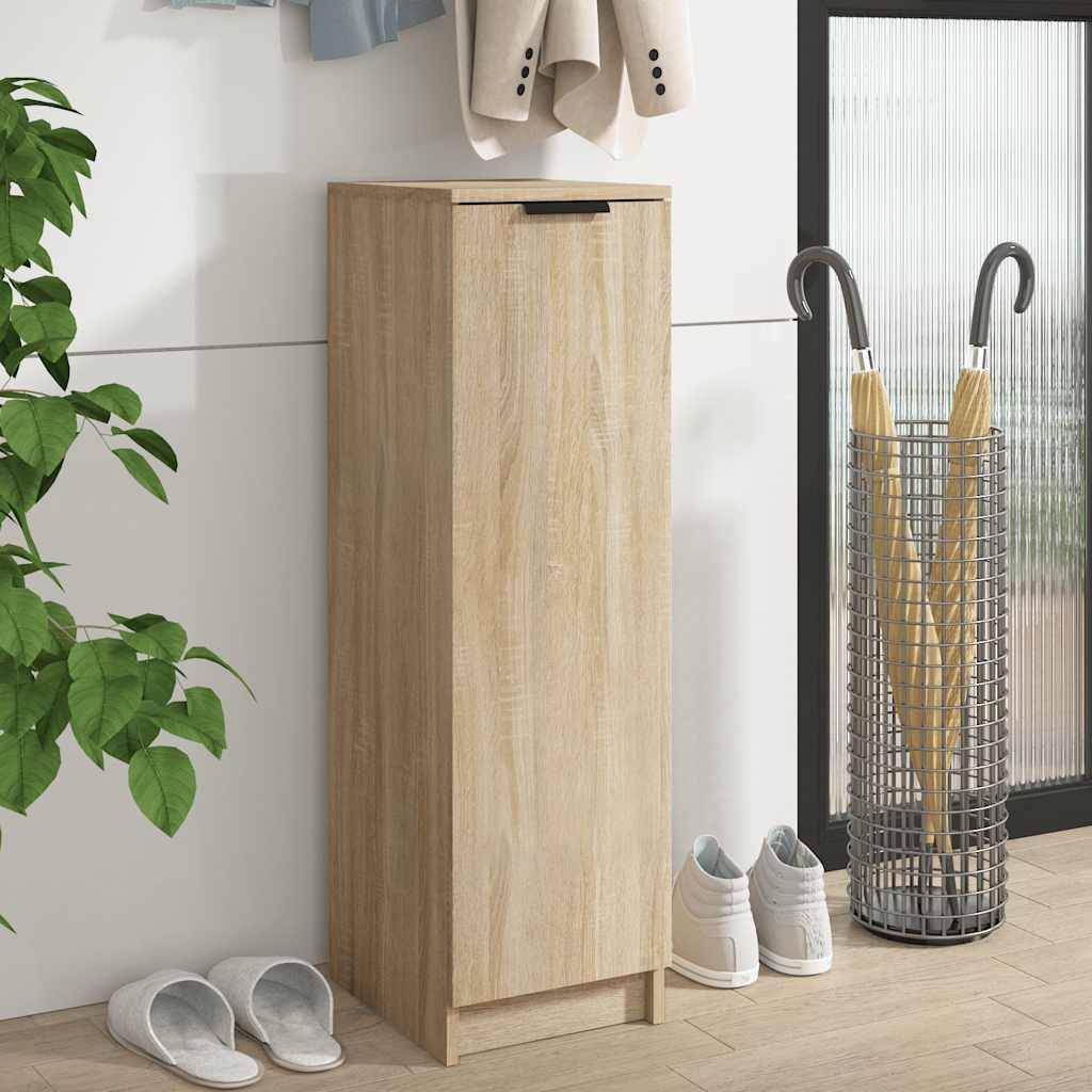 vidaXL Schuhschrank Sonoma-Eiche 30x35x100 cm Holzwerkstoff