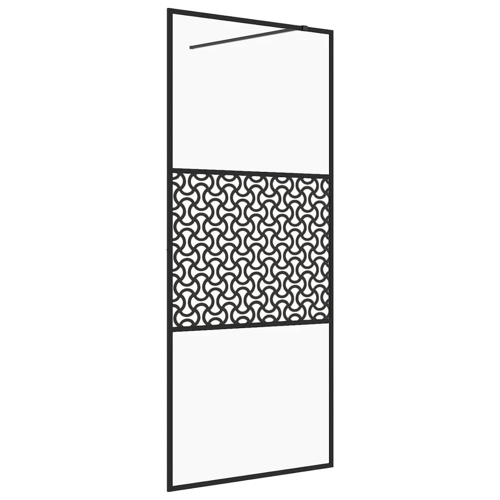 vidaXL Duschwand für Begehbare Dusche mit Klarem ESG Glas 80x195 cm