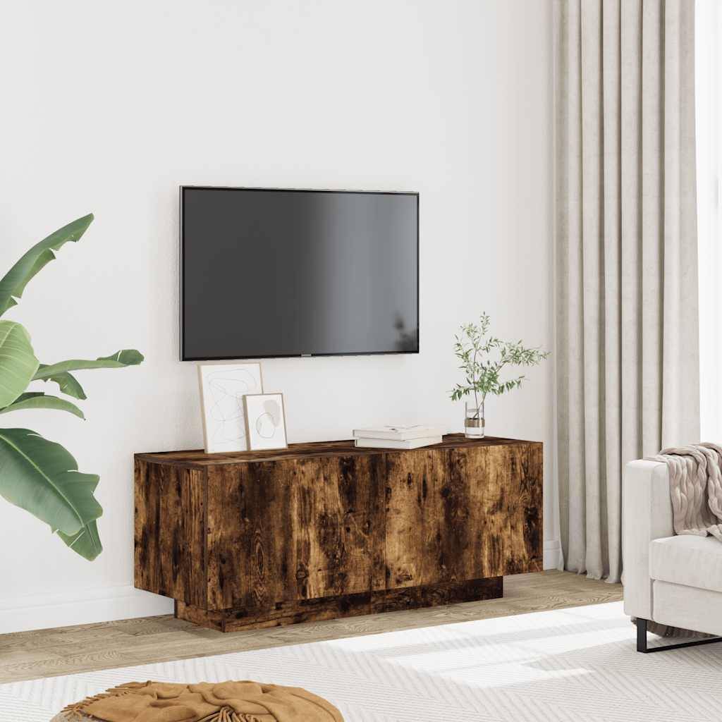 vidaXL TV-Schrank Räuchereiche 100x35x40 cm Holzwerkstoff