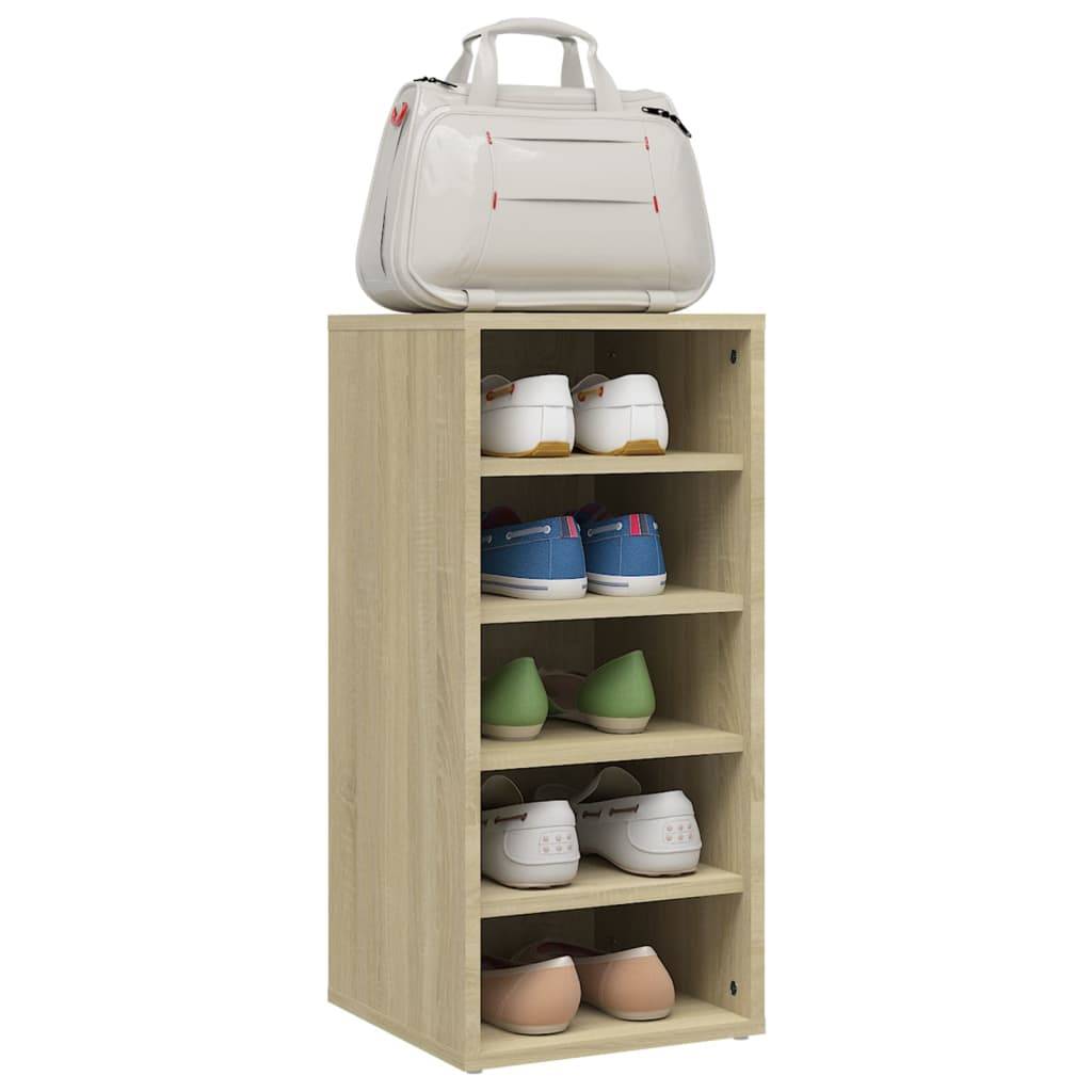 vidaXL Schuhschränke 2 Stk. Sonoma-Eiche 31,5x35x70 cm Holzwerkstoff