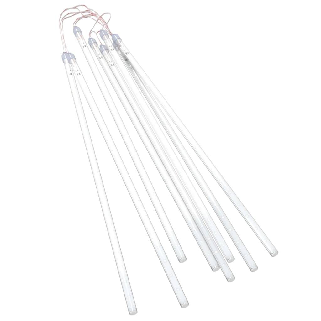 vidaXL 8 Stk. Meteorlichter 50 cm 288 LEDs Innen- Außenbereich Blau