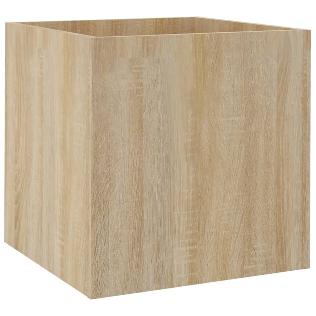 vidaXL Pflanzgefäß Sonoma-Eiche 40x40x40 cm Holzwerkstoff