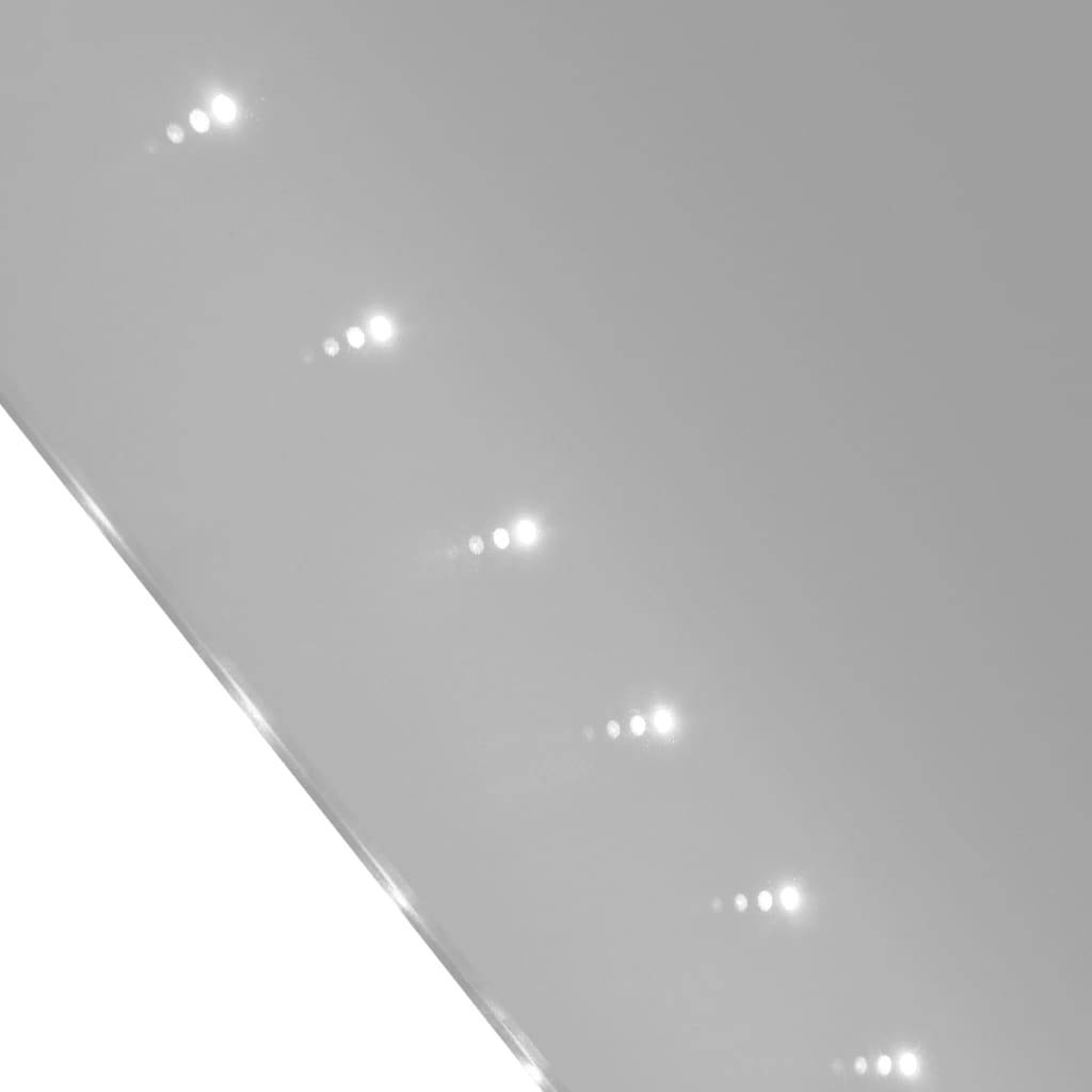 vidaXL Badspiegel 60x80 cm mit LED-Leuchten