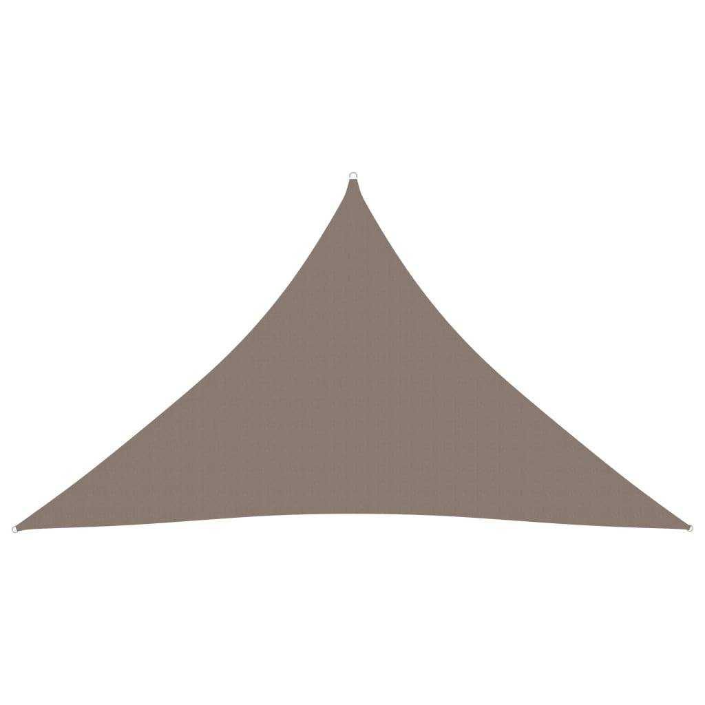 vidaXL Sonnensegel Oxford-Gewebe Dreieckig 3,5x3,5x4,9 m Taupe