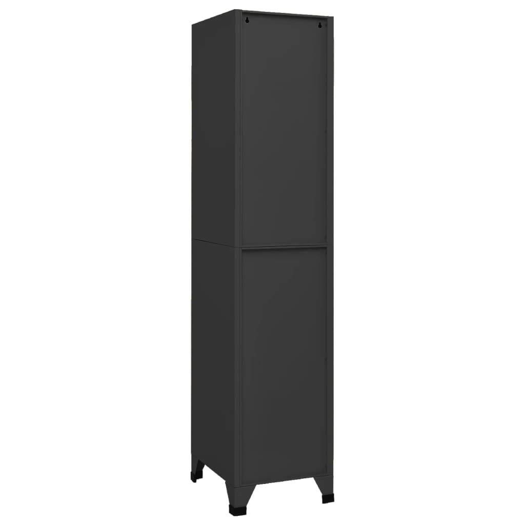 vidaXL Schließfachschrank Anthrazit 38x45x180 cm Stahl