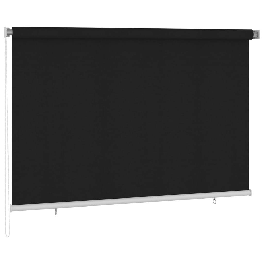 vidaXL Außenrollo 220x140 cm Schwarz
