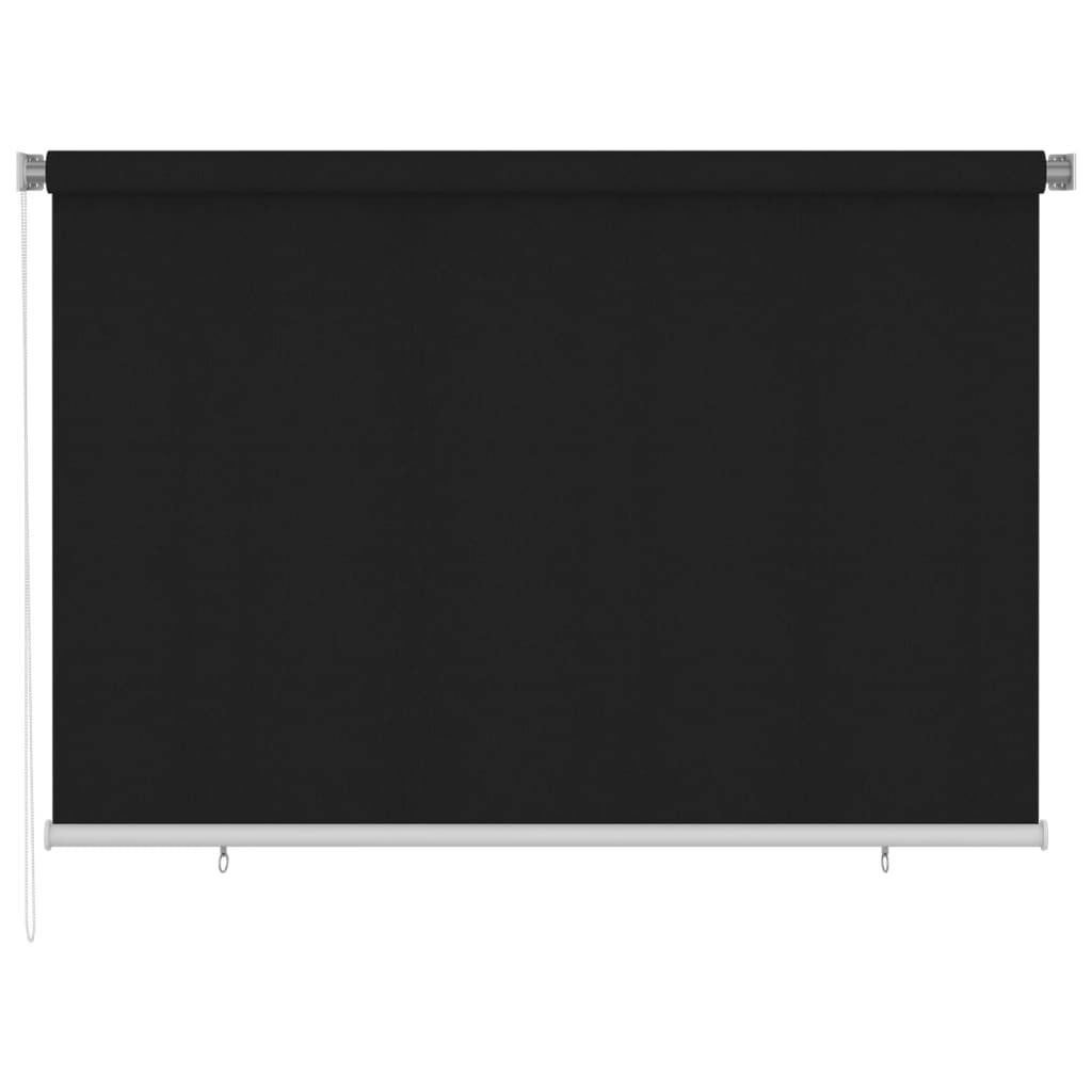 vidaXL Außenrollo 220x140 cm Schwarz