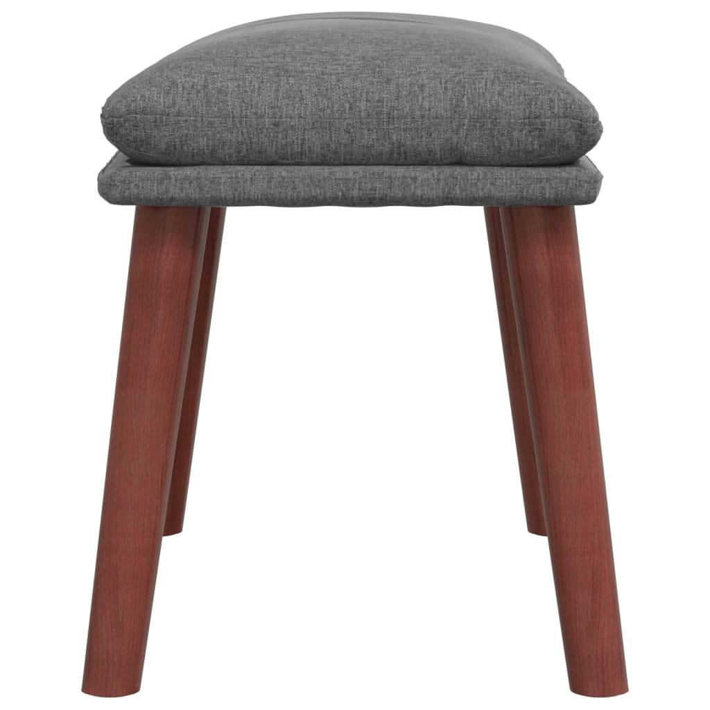 vidaXL Fußhocker Hellgrau 45x29,5x35 cm Stoff