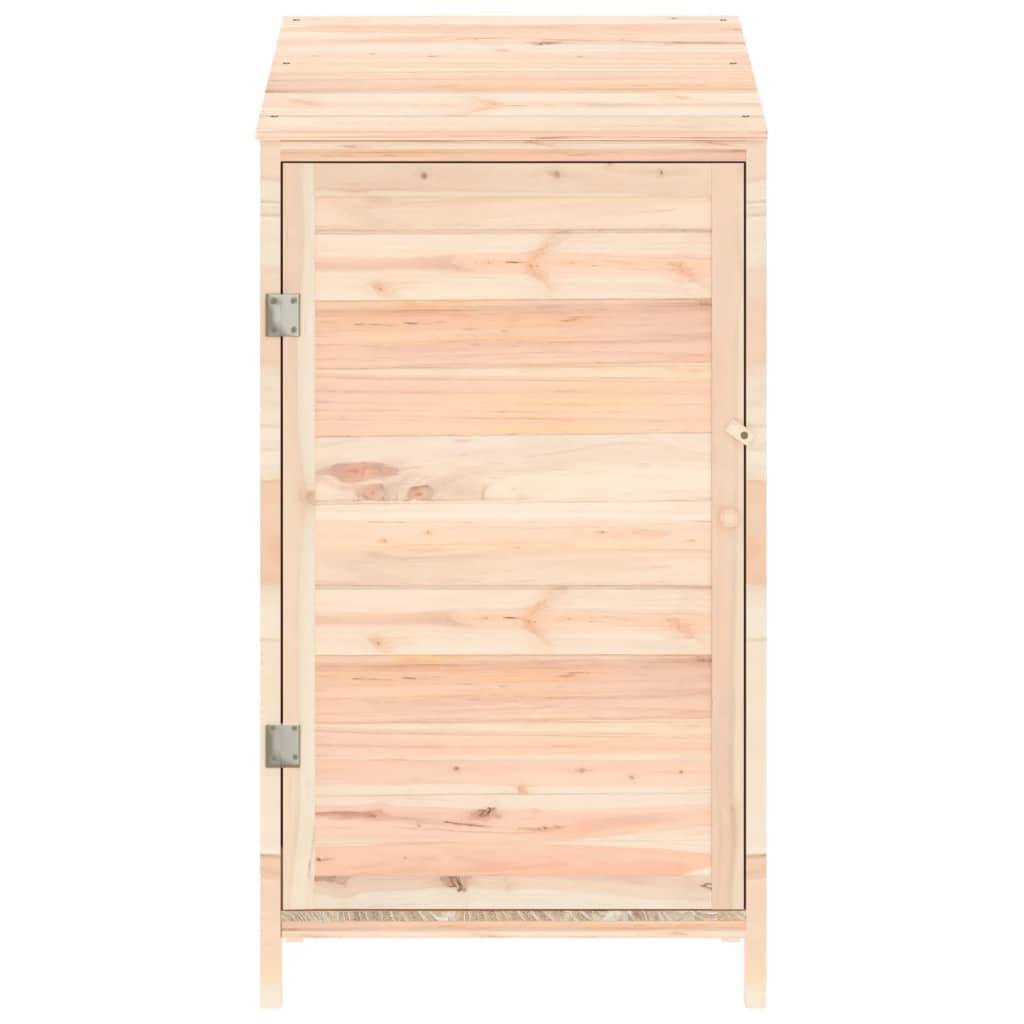 vidaXL Geräteschuppen 55x52x112 cm Massivholz Tanne