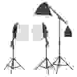 vidaXL Fotostudio-Beleuchtung Set mit Stativ und Softbox