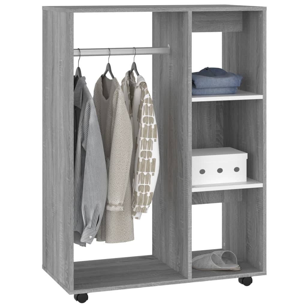 vidaXL Kleiderschrank Grau Sonoma 80x40x110 cm Holzwerkstoff