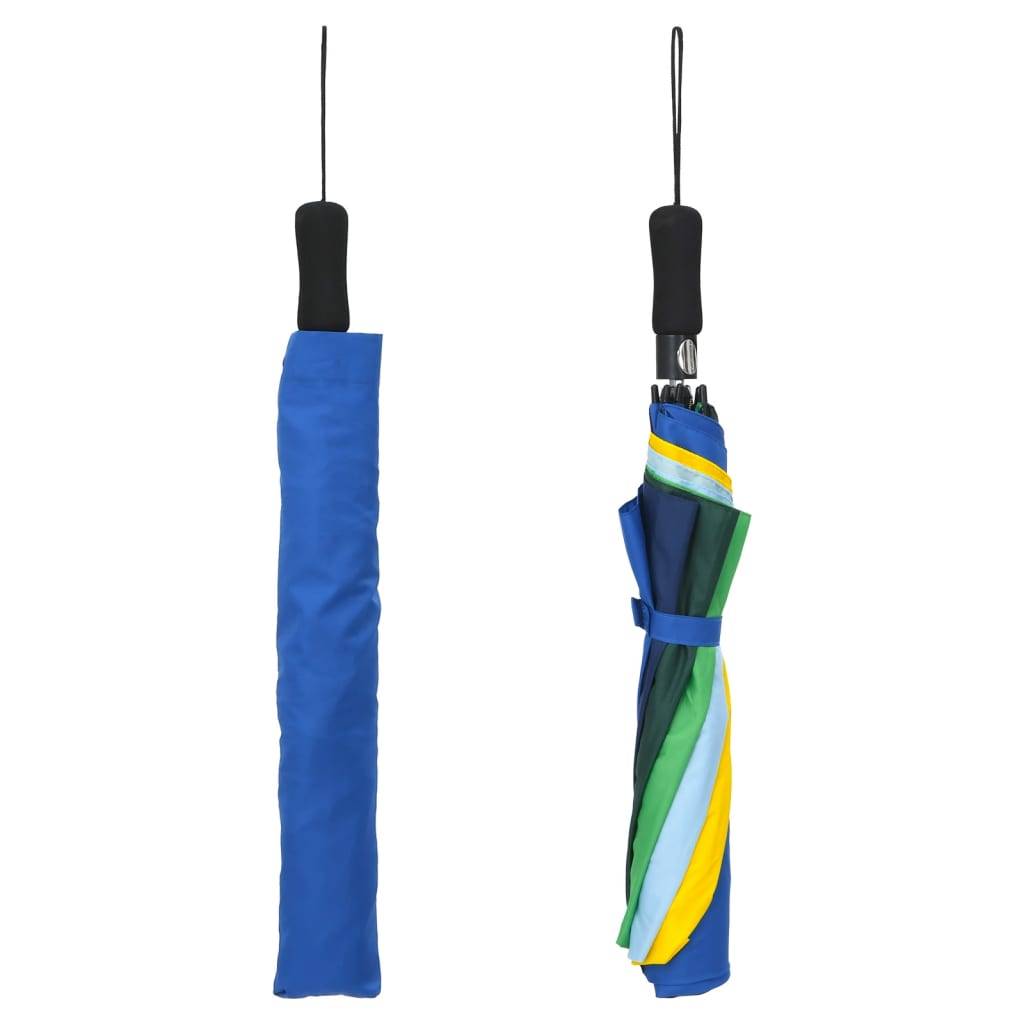 vidaXL Faltbarer Regenschirm Automatisch Mehrfarbig 124 cm