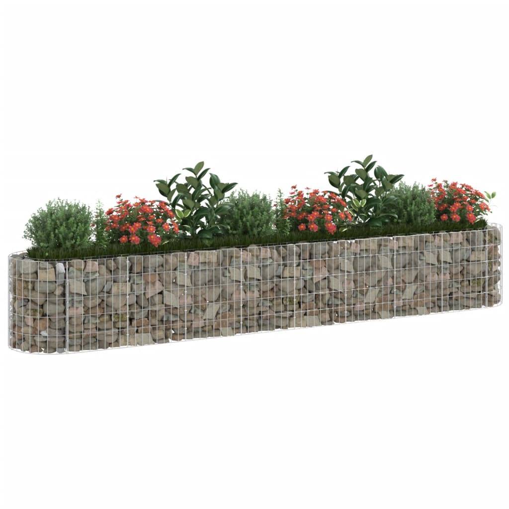 vidaXL Gabionen-Hochbeet Verzinktes Eisen 330x50x50 cm