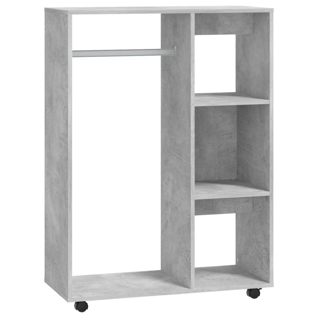 vidaXL Kleiderschrank Betongrau 80x40x110 cm Holzwerkstoff