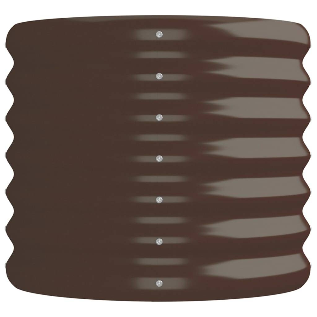 vidaXL Hochbeet Pulverbeschichteter Stahl 152x40x36 cm Braun