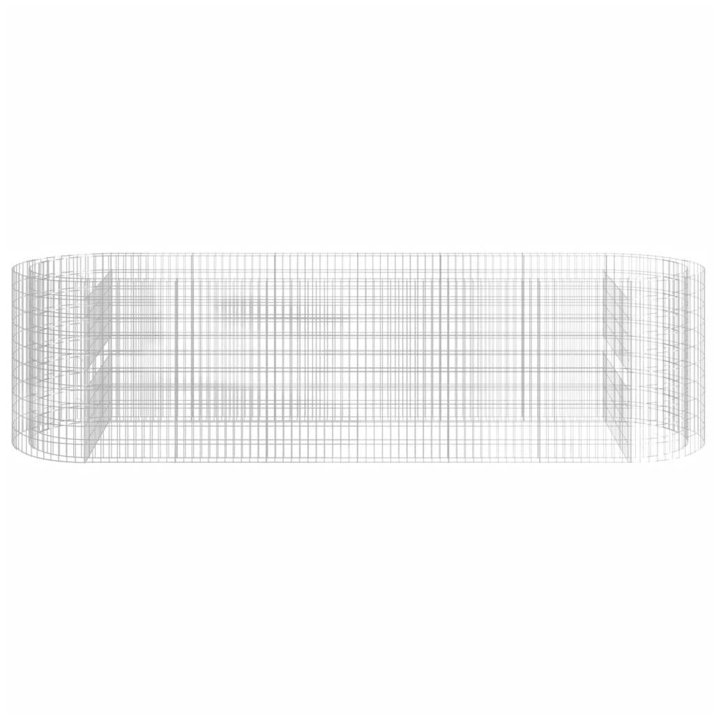 vidaXL Gabionen-Hochbeet Verzinktes Eisen 400x100x100 cm