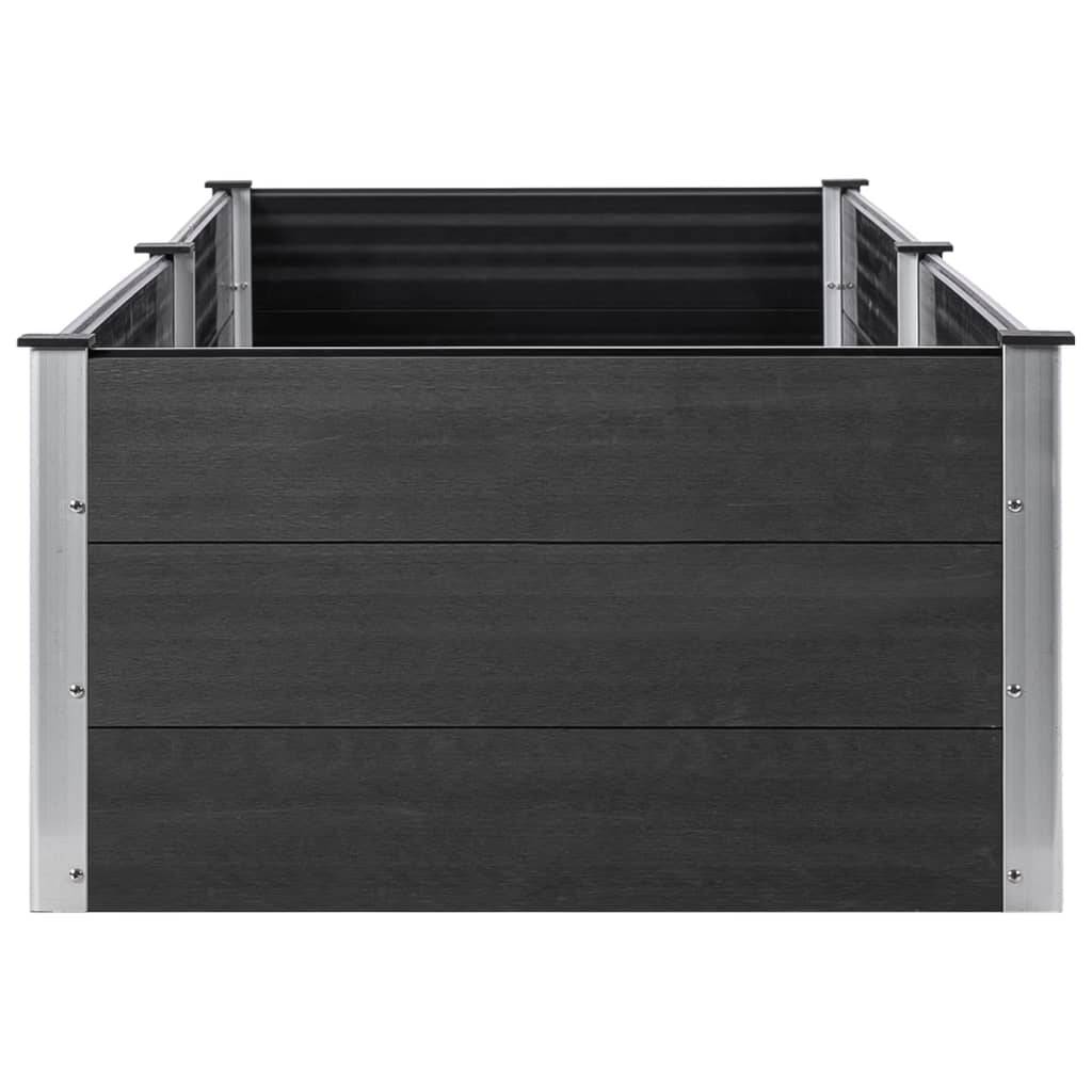 vidaXL Garten-Hochbeet 200x100x54 cm WPC Grau