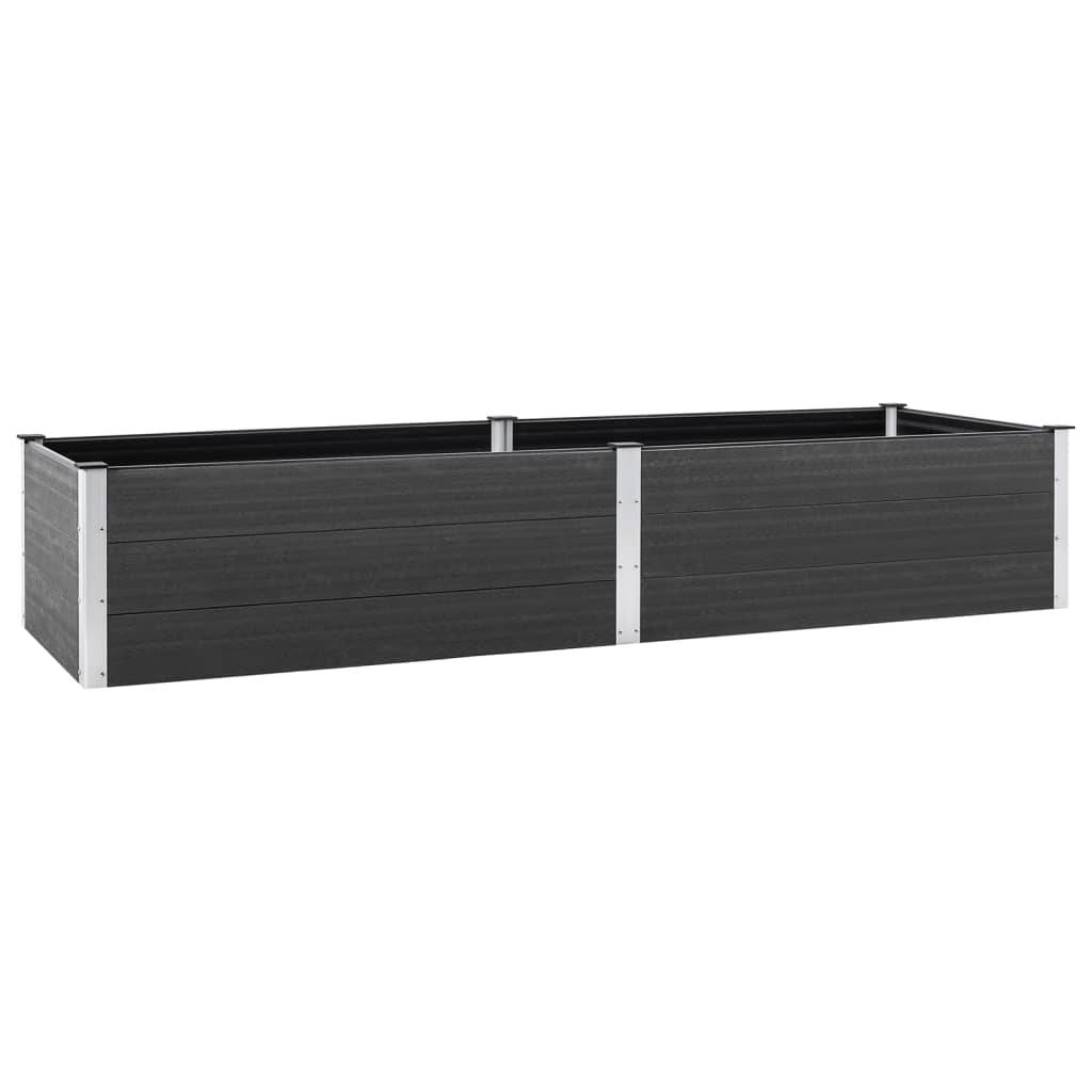 vidaXL Garten-Hochbeet 200x100x54 cm WPC Grau