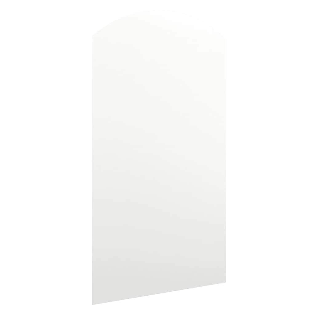 vidaXL Spiegel mit LED-Leuchten 90x45 cm Glas Bogenförmig