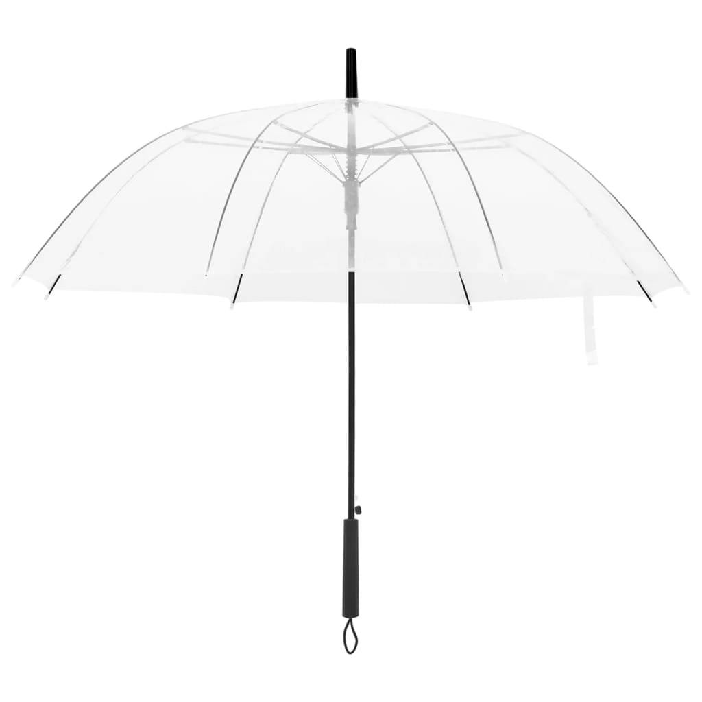 vidaXL Regenschirm Transparent 100 cm