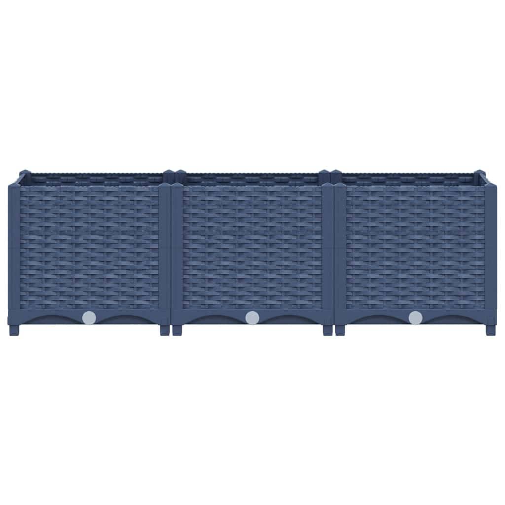vidaXL Hochbeet 120x40x38 cm Polypropylen