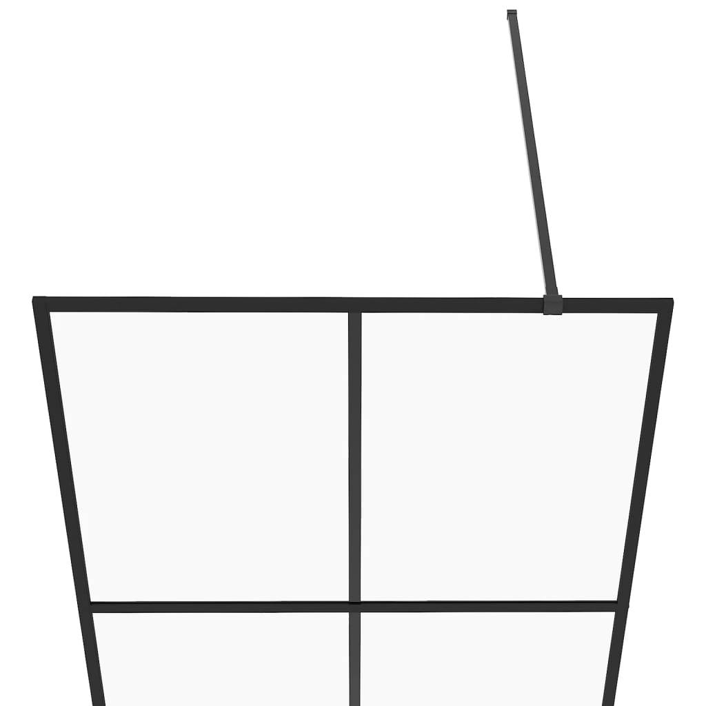 vidaXL Duschwand für Begehbare Dusche mit Klarem ESG Glas 80x195 cm