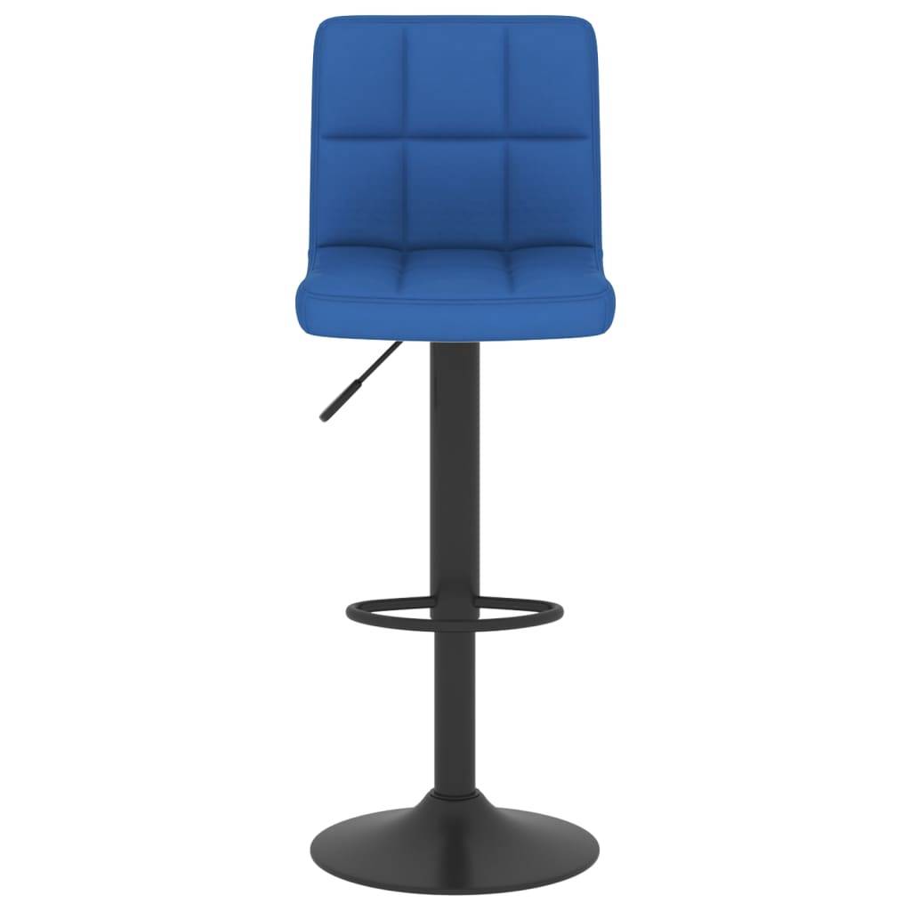 vidaXL Barhocker 2 Stk. Blau Stoff