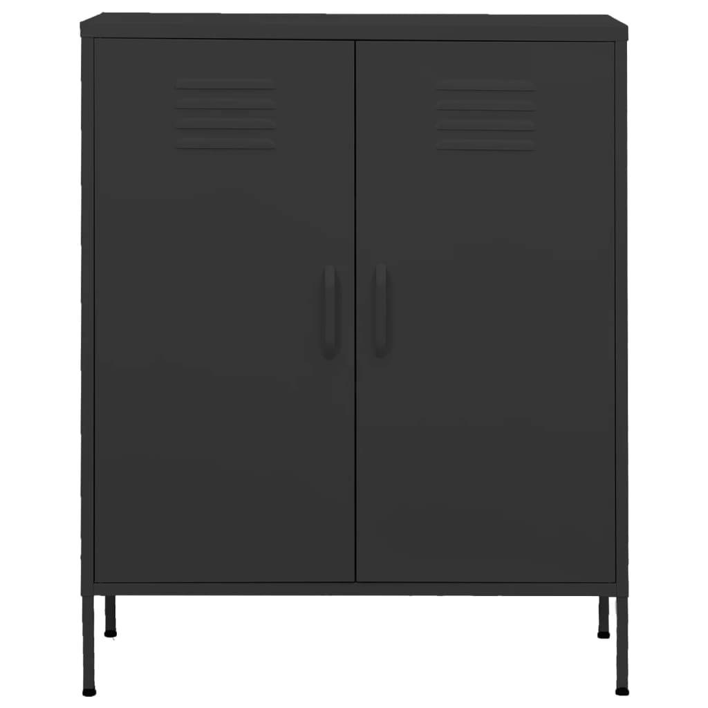 vidaXL Lagerschrank Anthrazit 80x35x101,5 cm Stahl
