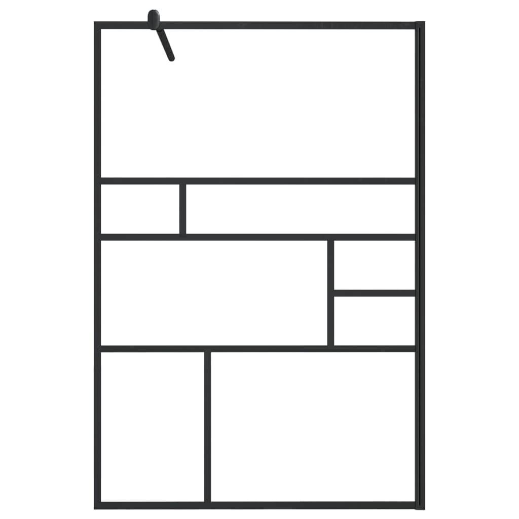 vidaXL Duschwand für Begehbare Dusche mit Klarem ESG Glas 115x195 cm