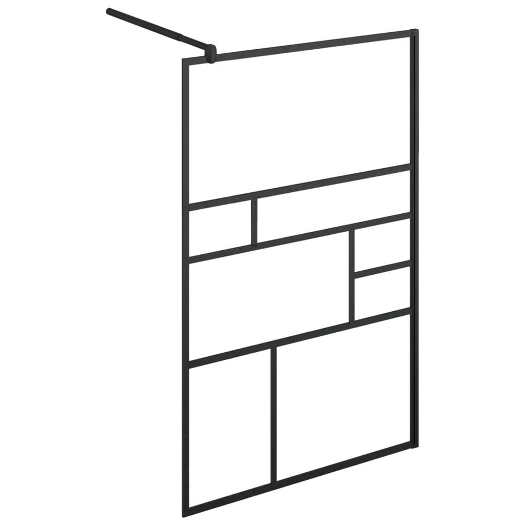 vidaXL Duschwand für Begehbare Dusche mit Klarem ESG Glas 115x195 cm