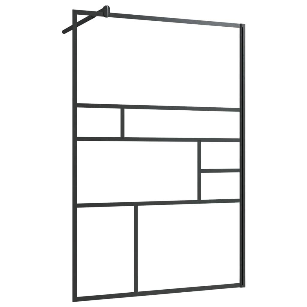 vidaXL Duschwand für Begehbare Dusche mit Klarem ESG Glas 115x195 cm