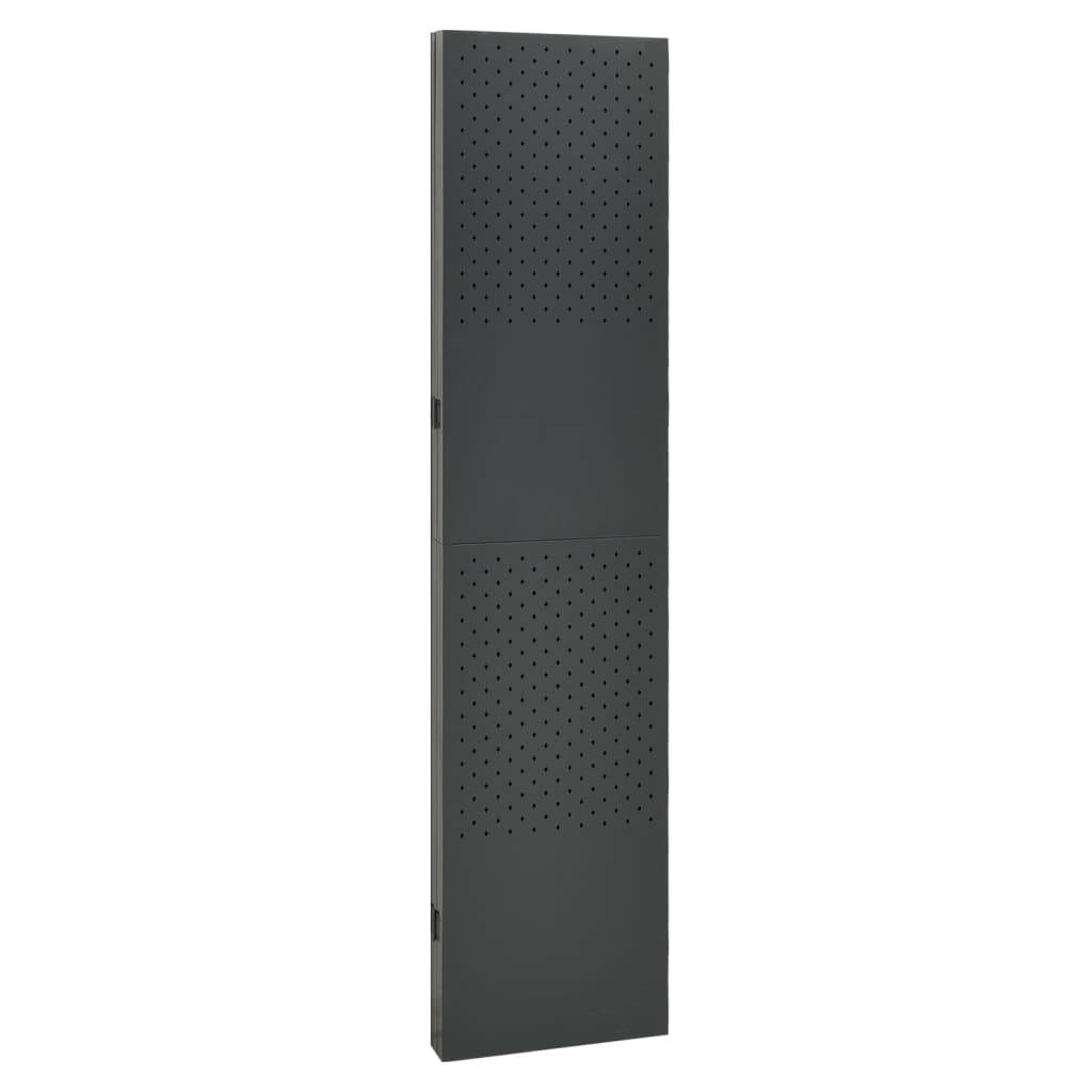 vidaXL 4-tlg. Raumteiler 2 Stk. Anthrazit 160x180 cm Stahl