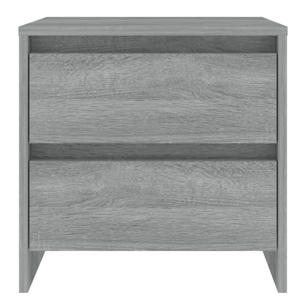 vidaXL Nachttische 2 Stk. Grau Sonoma 45x34,5x44,5 cm Holzwerkstoff