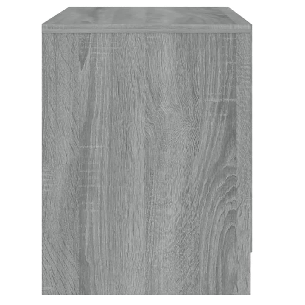 vidaXL Nachttische 2 Stk. Grau Sonoma 45x34,5x44,5 cm Holzwerkstoff