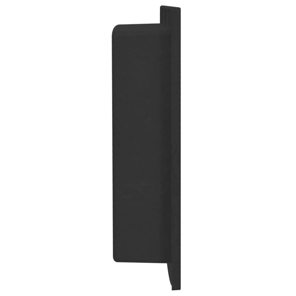 vidaXL Duschnische Mattschwarz 41x51x10 cm