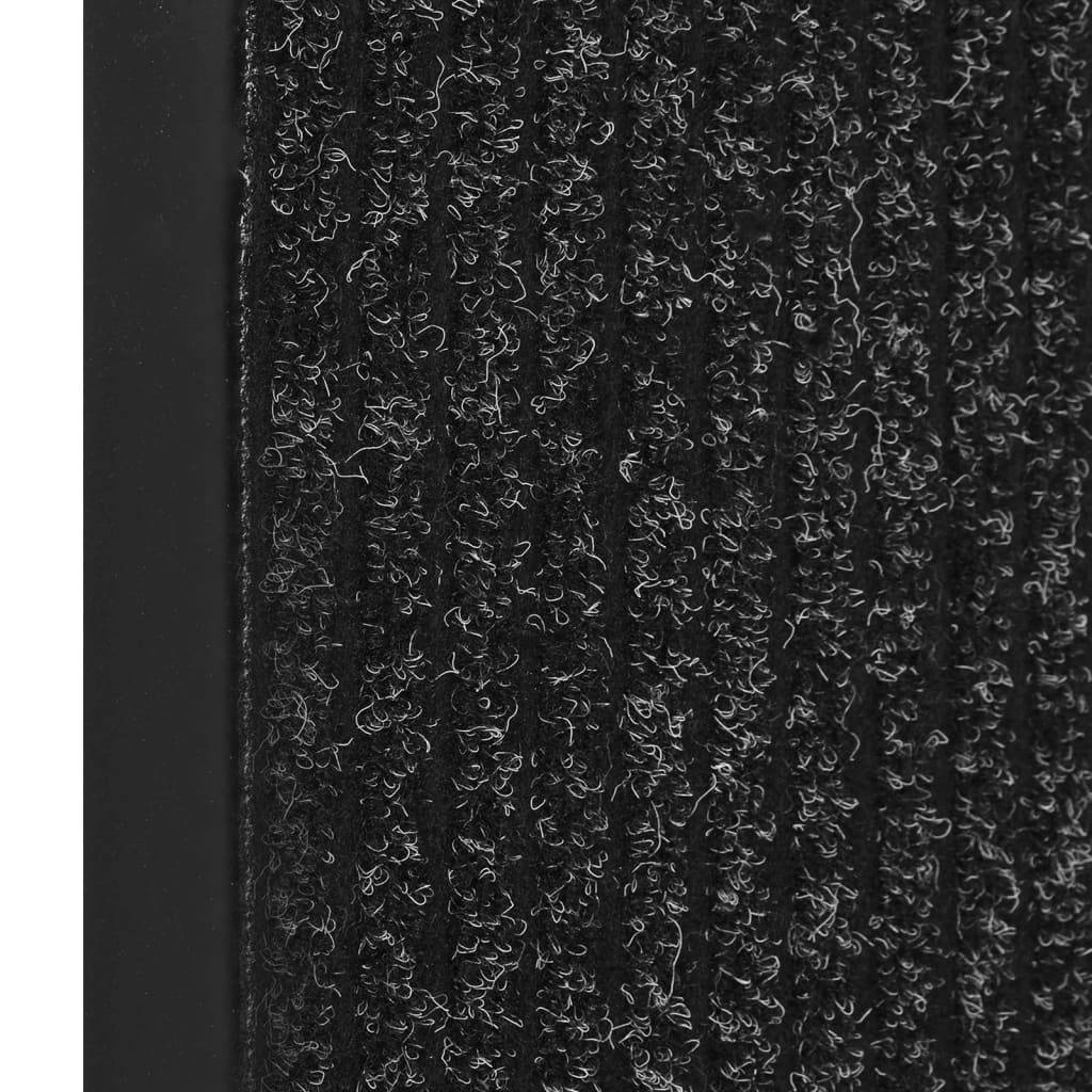 vidaXL Fußmatte Gestreift 80x120 cm Anthrazit