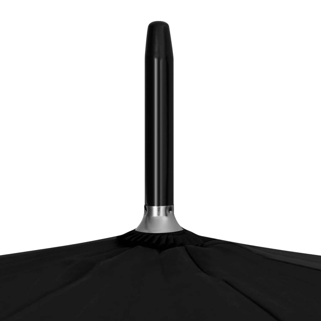 vidaXL Regenschirm Schwarz 130 cm