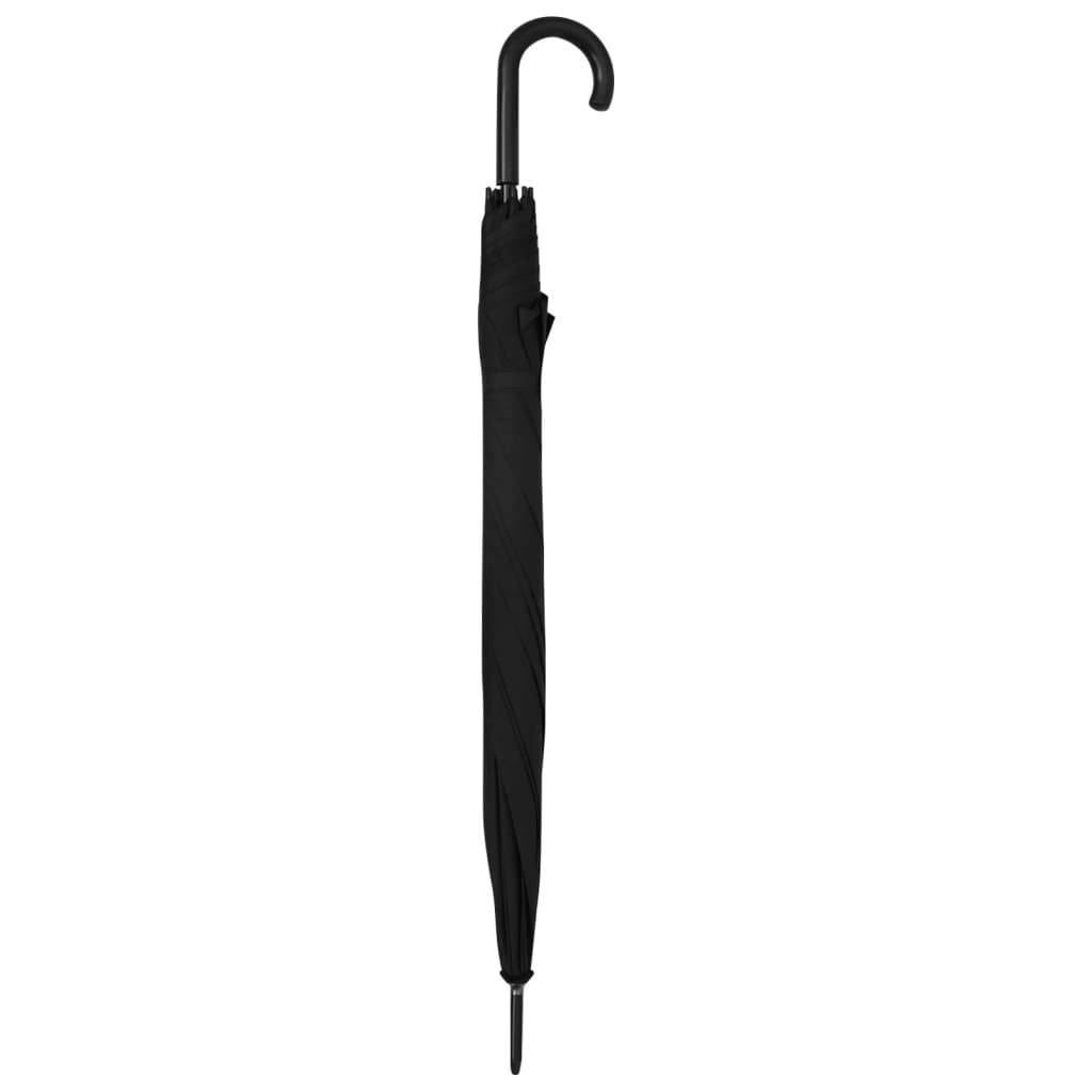 vidaXL Regenschirm Schwarz 130 cm