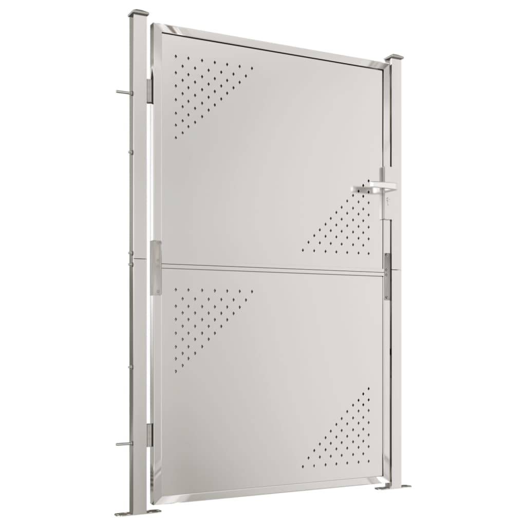vidaXL Gartentor 100x150 cm Edelstahl