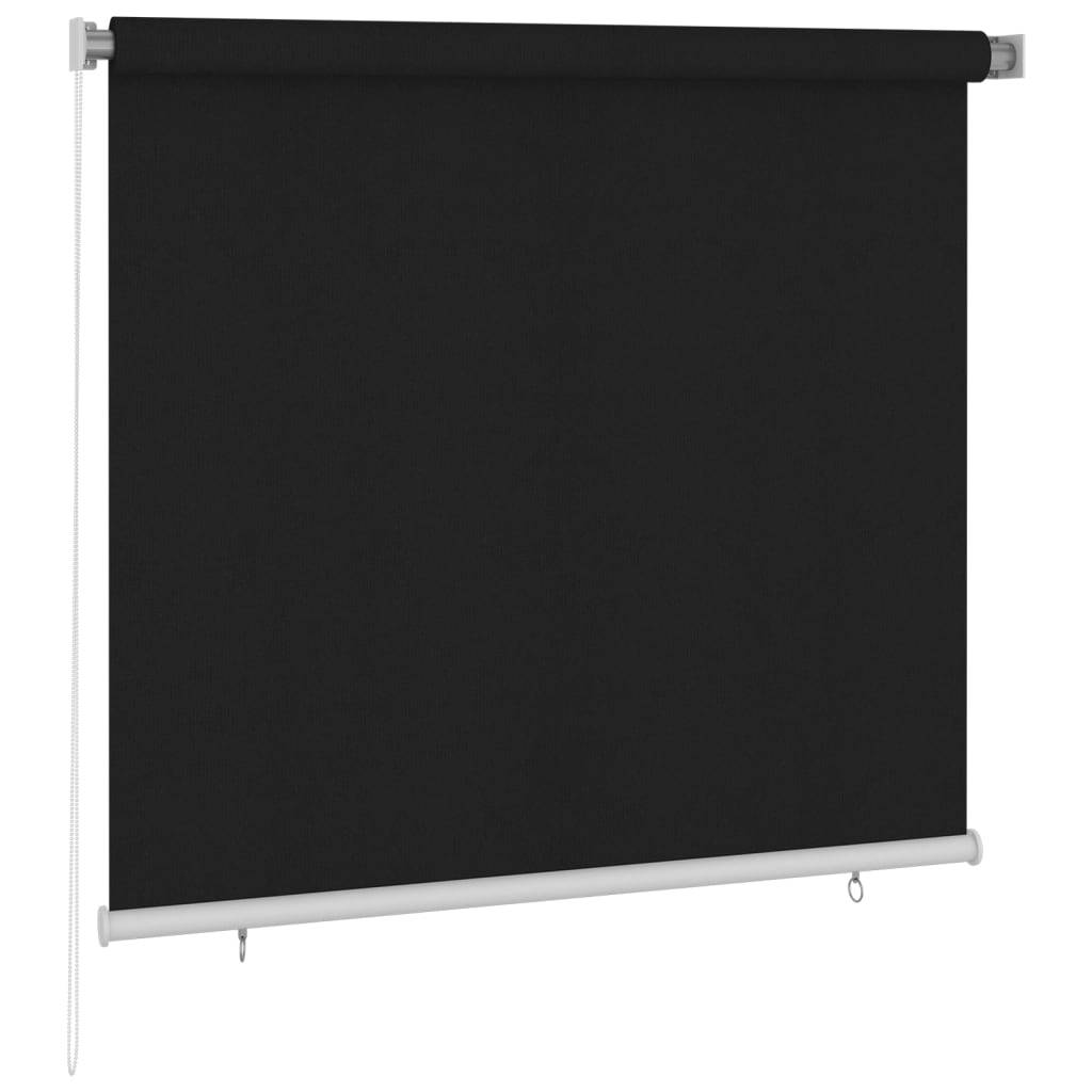 vidaXL Außenrollo 160x140 cm Schwarz