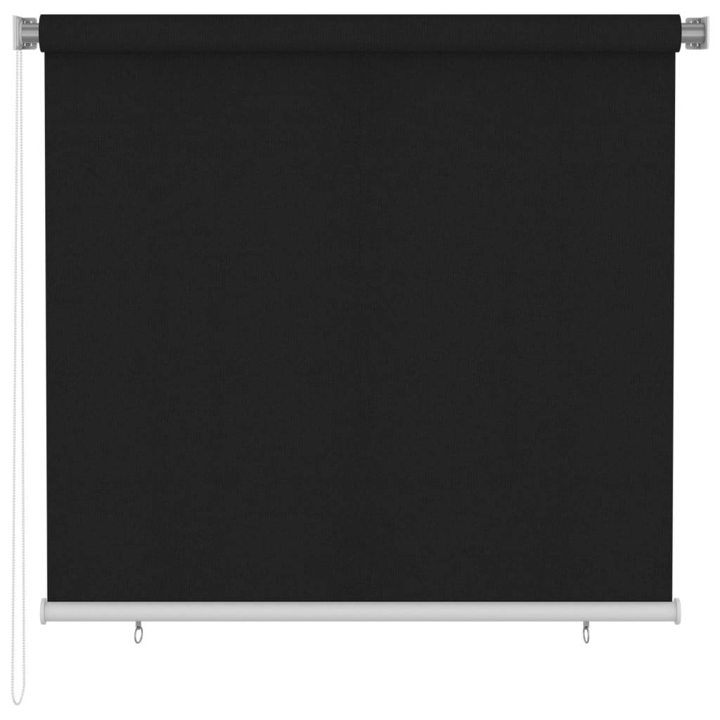 vidaXL Außenrollo 160x140 cm Schwarz