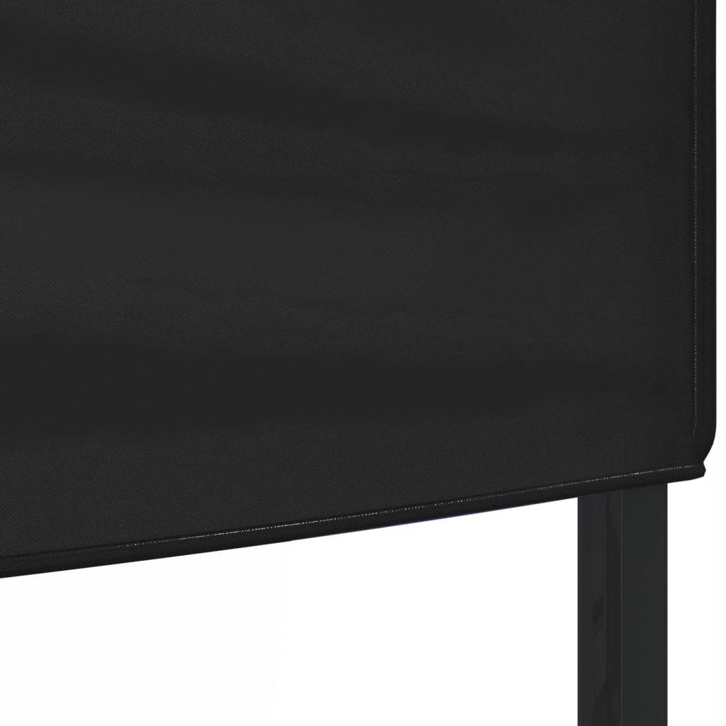 vidaXL Partyzelt Faltbar Schwarz 2x2 m