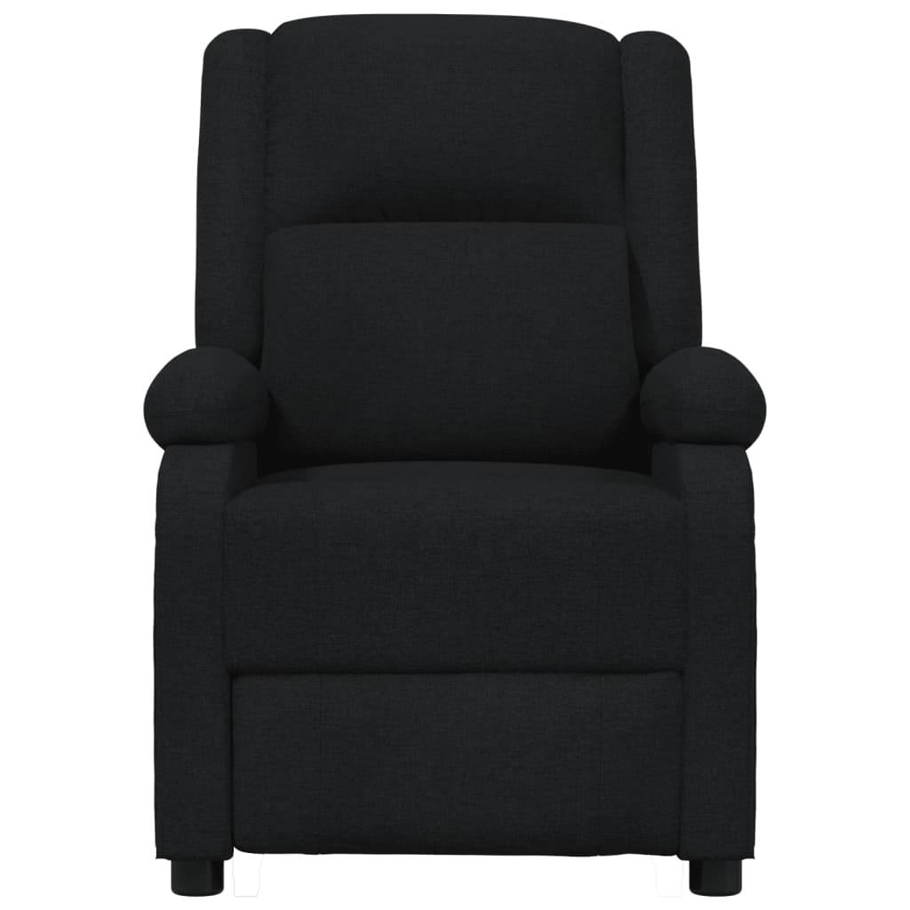 vidaXL Massagesessel Elektrisch Schwarz Stoff