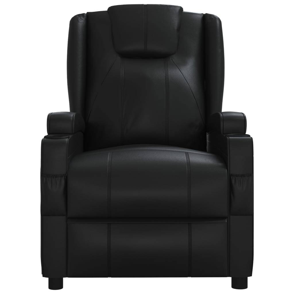 vidaXL Massagesessel Elektrisch Schwarz Kunstleder