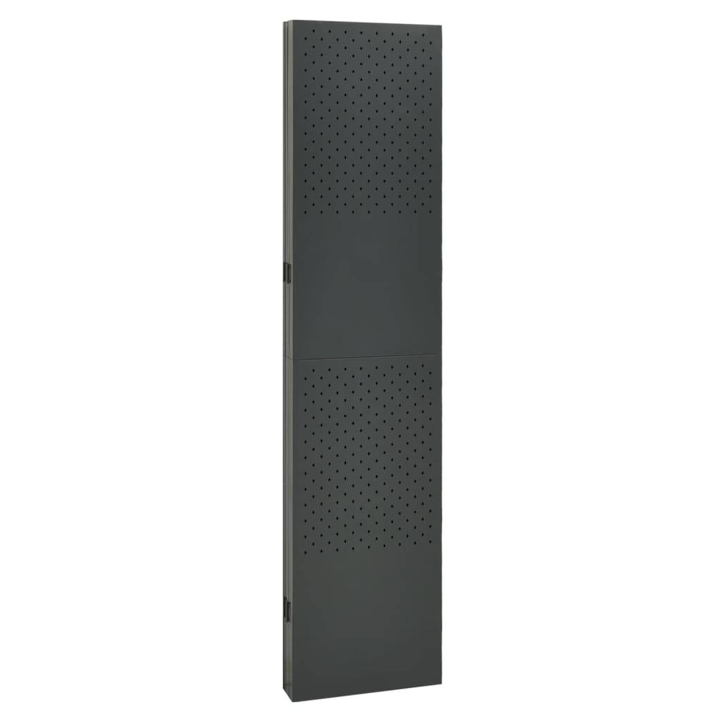 vidaXL 5-tlg. Raumteiler Anthrazit 200x180 cm Stahl