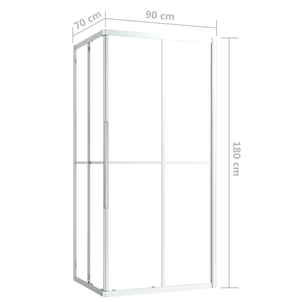 vidaXL Duschkabine ESG 90x70x180 cm