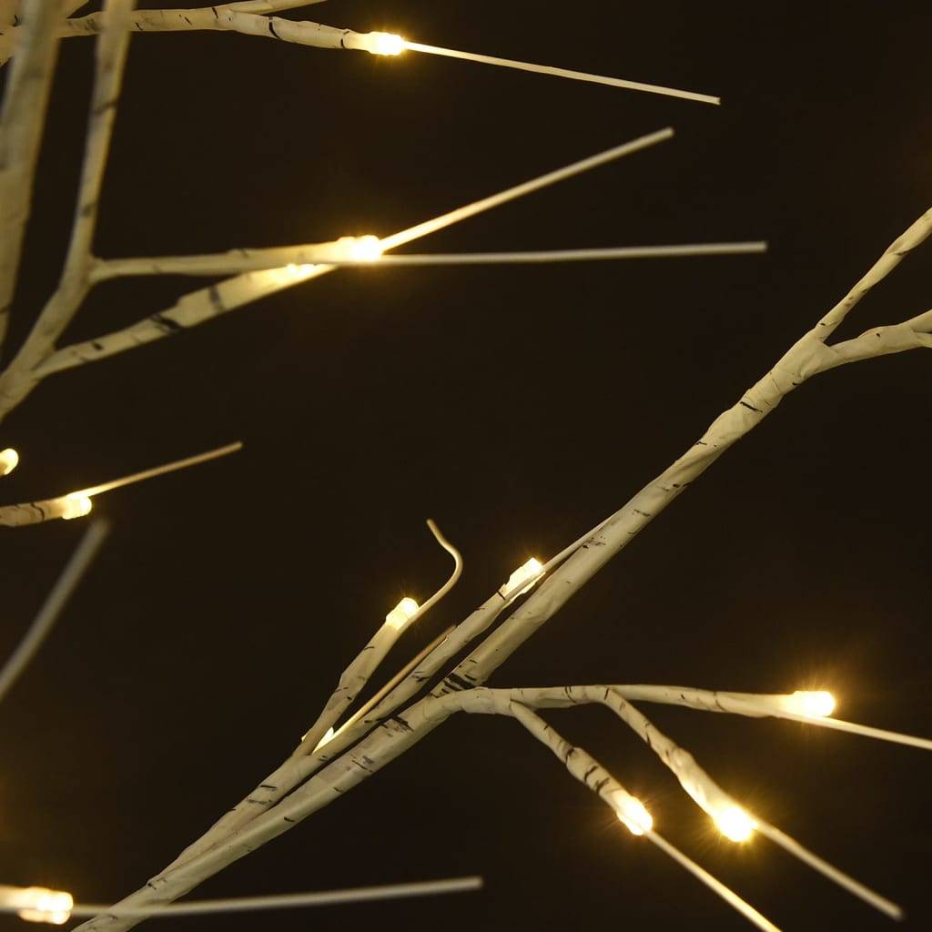 vidaXL Weihnachtsbaum 220 LEDs 2,2 m Warmweiß Indoor Outdoor