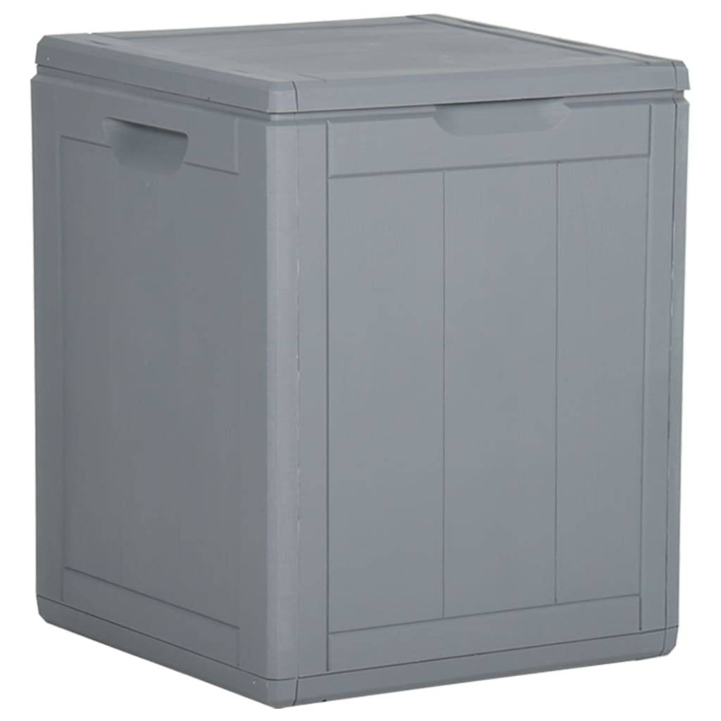 vidaXL Garten-Aufbewahrungsbox 90 L Grau PP-Holzoptik
